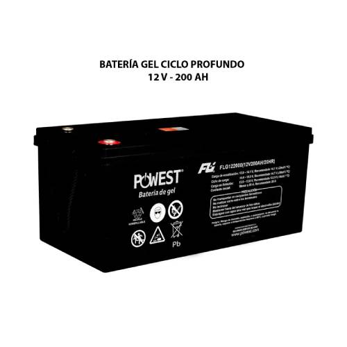 Bateria Gel Ciclo Profundo -12v 200Ah